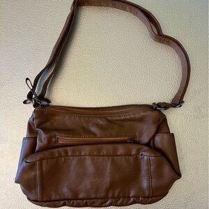 Brown leather purse. NEW